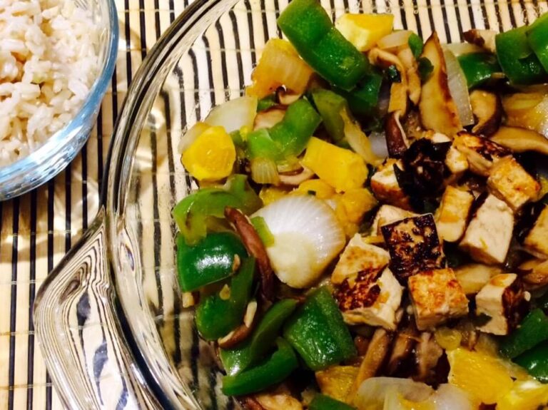 Zesty Vegetable Stir-Fry with Orange Tofu